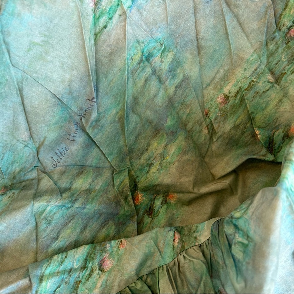 Selkie Mint Green and Seafoam Off-Shoulder Maxi Dress - Picture 8 of 9